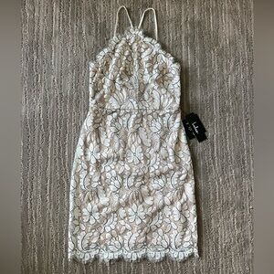 Lulu’s Formal Lace Mini Dress